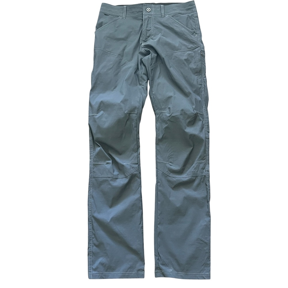 KÜHL Men's Cargo Pants 32x36 Grey Steel Stretch Outdoor Workwear Exoskeleton